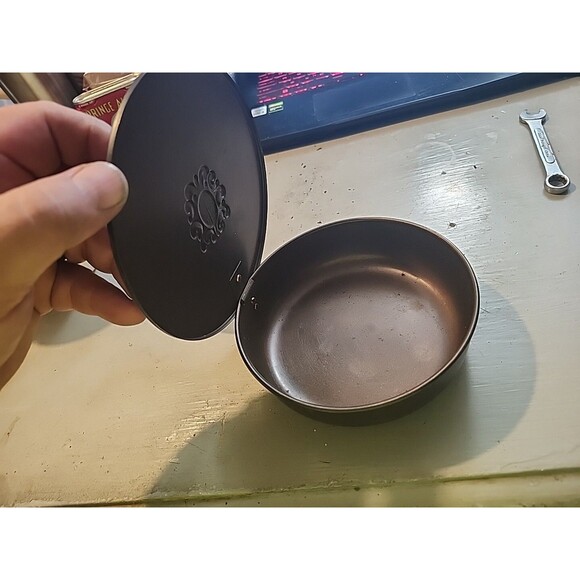 Vintage Club Aluminum Saucepan w/ Lid – Amber Bakelite Handle Mid-Century USA - Picture 10 of 12